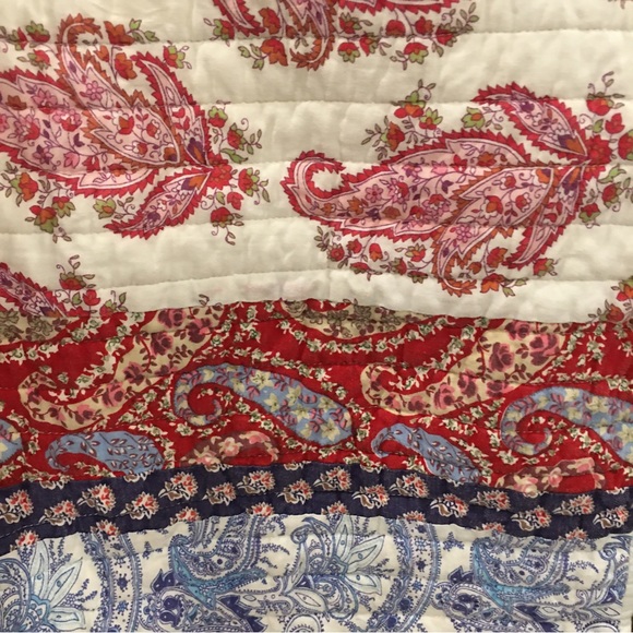 Boho Patchwork paisley pillow sham Brittanica Home Fashions Standard Twi… - Picture 4 of 10